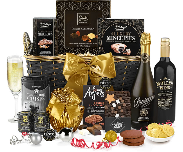 Christmas Fireside Hamper With Prosecco & Mulled Wine